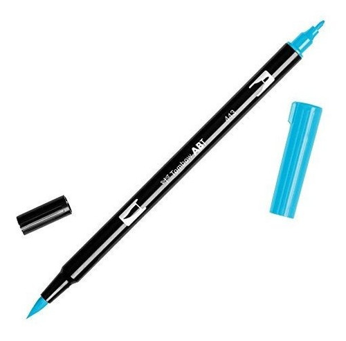 Tombow Dual Brush Art Pen Marcador, 443 - Turquesa, 1-pack.