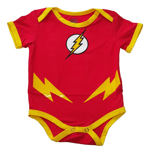 Mameluco Body Bebé Flash Super Héroes 