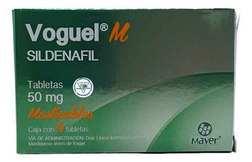 Voguel M Sildenafil 50 Mg C/4 Tabletas Maver