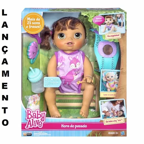 BONECA BABY ALIVE VAMOS PASSEAR LOIRA HASBRO B6048 11596