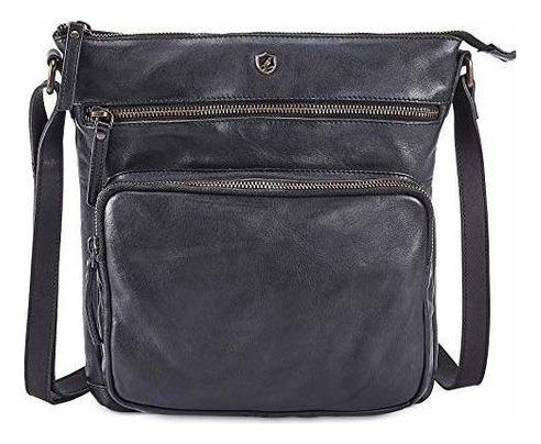 Bolso De Viaje Cochoa Crossbody Real Leather Triple Zip Bag