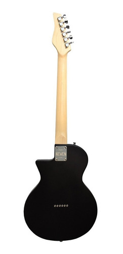 Imagen 2 de 3 de Guitarra Eléctrica Newen Frizz Black Cuerpo Lenga Maciza