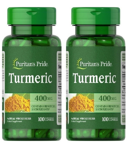 Cúrcuma Turmeric Americano Promo 2 Frascos Puro