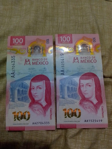 Billete Sor Juana Ines De La Cruz Serie Aa- Ab