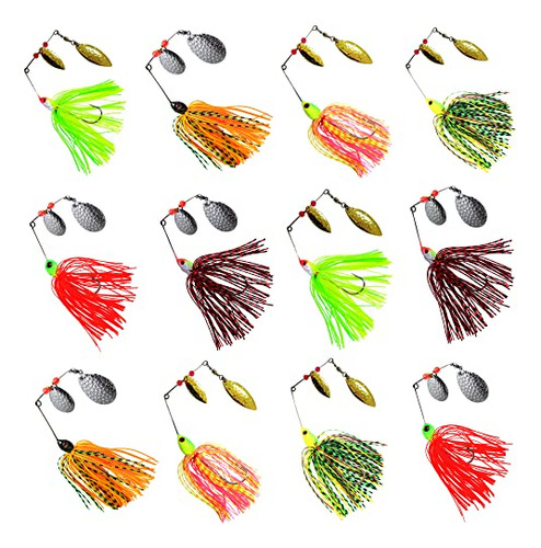 Señuelos De Pesca Spinner Baits, Cebo Pesca De Lubina,...