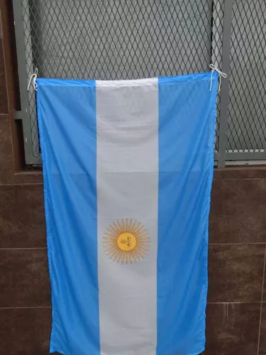 Bandera argentina grande 150x90 cm bandera Argentina de balcón para  exterior reforzada con dos ojales metálicos: : Jardín