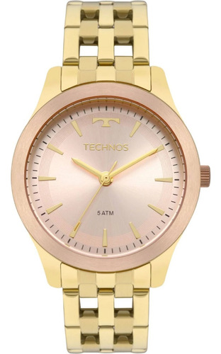 Relógio Technos Feminino Elegance Dress - 2035mpm/5t Cor da correia Dourado Cor do bisel Dourado Cor do fundo Dourado
