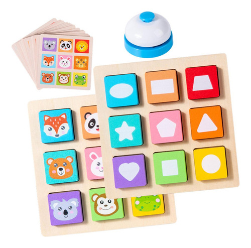 Juego Con De Mesa C. De Forma Colores De Rompecabezas De