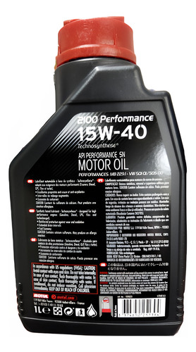 Aceite 15w-40 Semisintético Motul Original 2100 Performance