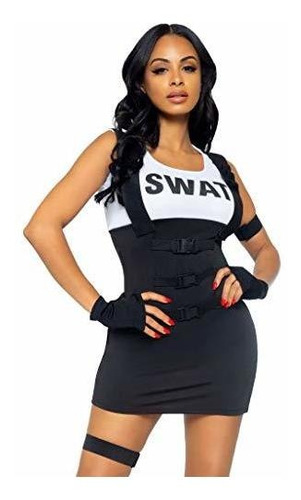 Mujeres Sexy 4 Pc Sultry Swat Team Officer Disfraz De H...