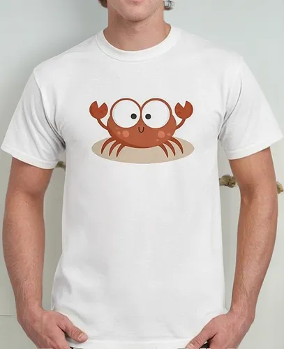 Remera De Hombre Cangrejo Infantil Dibujo
