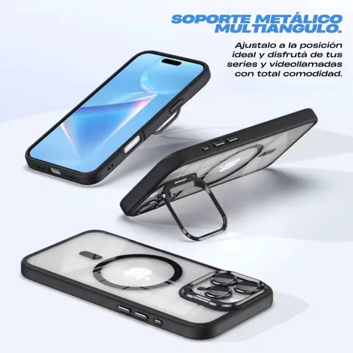 Case Protector Magsafe Para Iphone 13/14/15/16 Pro Max Negro Ultraguard 16