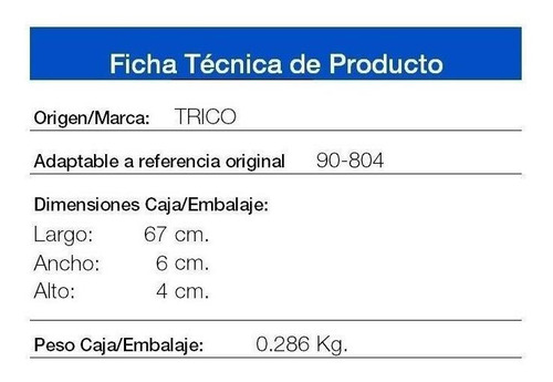 Imagen 2 de 10 de Escobilla Limpiaparabrisas Par Original Fiat 500 24'/14' Tm