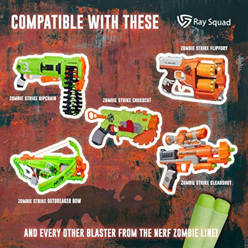 Dardos Verdes Ray Squad Zombie Nerf (paquete De 120) -