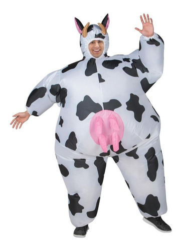 Disfraz Para Adulto Vaca Inflable Talla L Halloween