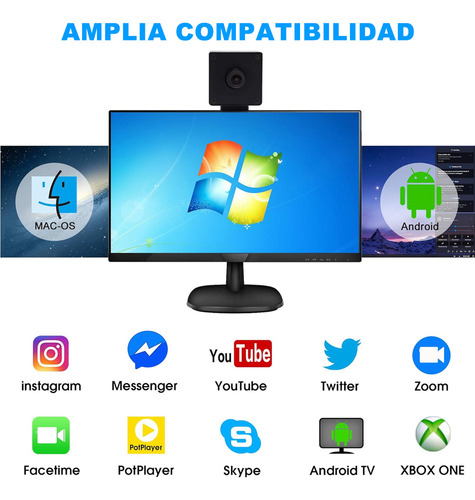 X Cámara Web Uhd 4k 60fps Usb Webcam Con