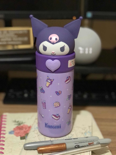 Termo Hello Kitty Sanrio Botella De Agua Para Niño Niña Color Morado