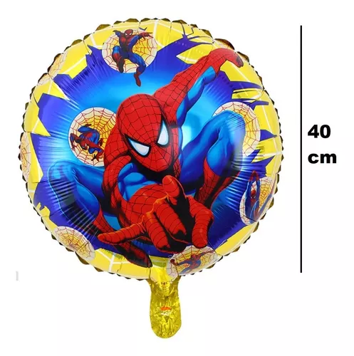 Set Decoración Globos Metálicos Feliz Cumpleaños Spiderman