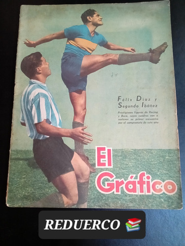 El Gráfico 1187 Año 1942 Fangio Gálvez San Lorenzo Boca 10/4