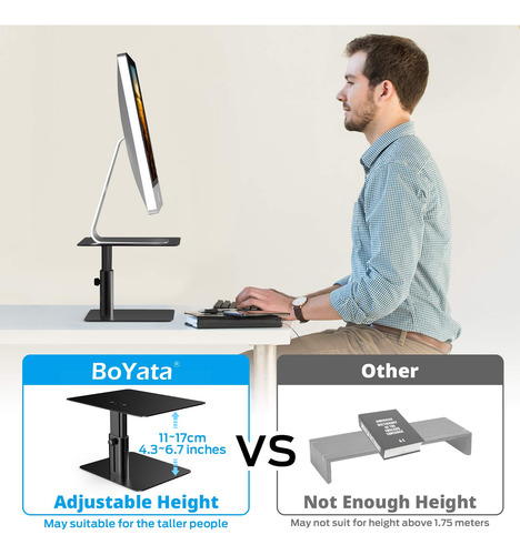 Soporte Para Monitor, Elevador De Monitor Ajustable Metalico