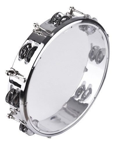 Tambourine Tambourine Cymbals Jingles, Instrumento De 10 Pul