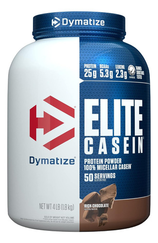 Elite Casein 100% Caseina Micelar Dymatize Chocolate 1.8kg