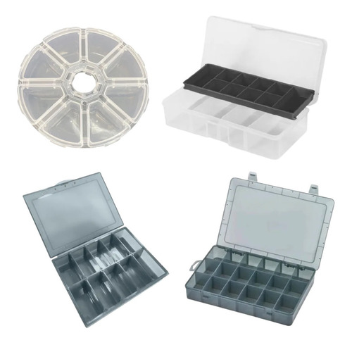 Organizador Plastico Kit X 4 Gaveteros Caja Organizadora