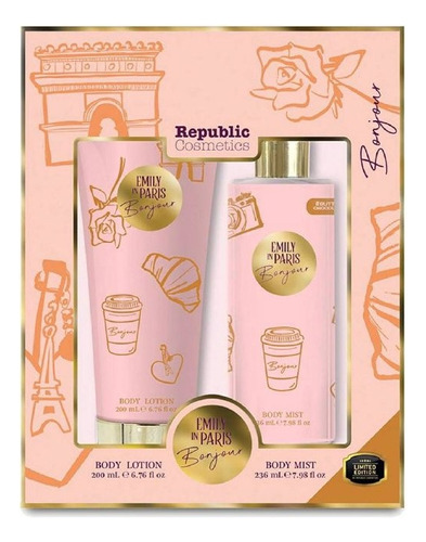 Set Body Mist Y Body Lotion Emily In Paris 236 Ml Bonjour