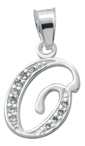 Imagen 15 de 23 de Dije De Iniciales En Plata Con Zirconias 0.925 Mod. 334-356