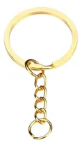 Comprar Argola Chaveiro Cu002F Corrente 25mm + Elo 8mm 50 Pçs - Dourada