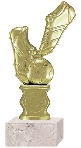 Trofeo Plástico De Fútbol Con Base De Mármol