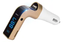 Comprar Receptor Bluetooth Usb Auto Microfono Manos Libres Fm 8en1 Color Dorado