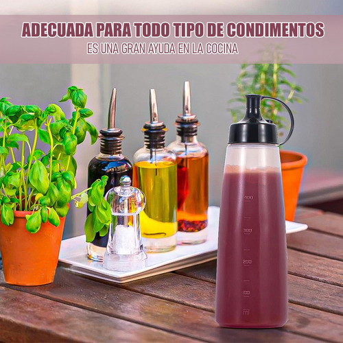Botella De Salsa Envase Para Ketchup Pack 4 Envases Salseros