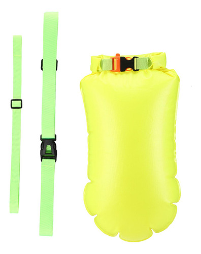 Boya De Natación Inflable, Bolsa De Verde 45cmx28cm