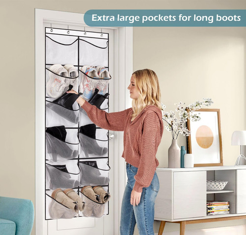 Organizador De Zapatos Kimbora Over The Door Con 12 Bolsillo