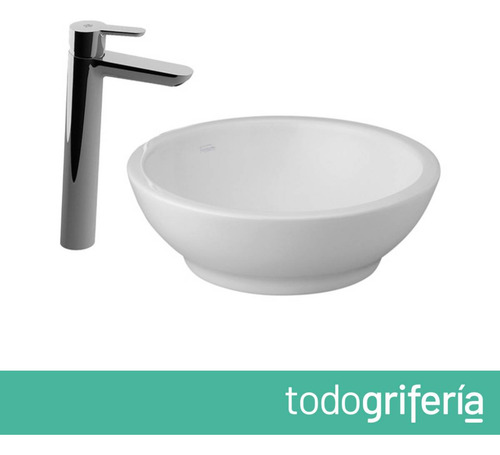 Bacha De Baño Ferrum Tori Y Griferia Fv Puelo Cromo