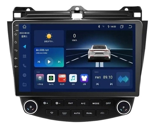 Estéreo De Pantalla 10' Android 11 Honda Accord 2003-2008 Bt