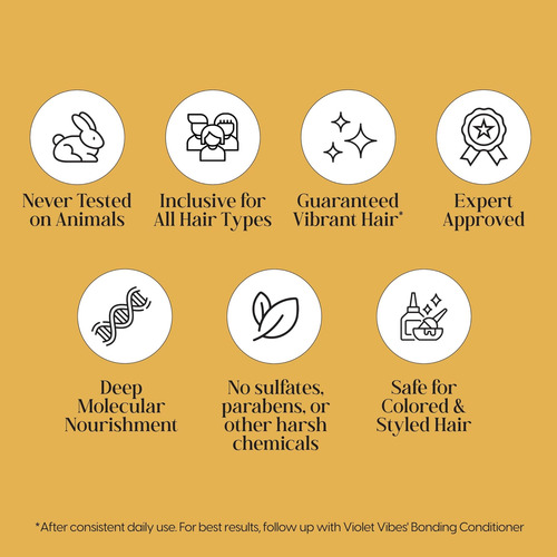 Shampoo Reparador De Cabelo Violet Vibes Bonding | Fórmula D