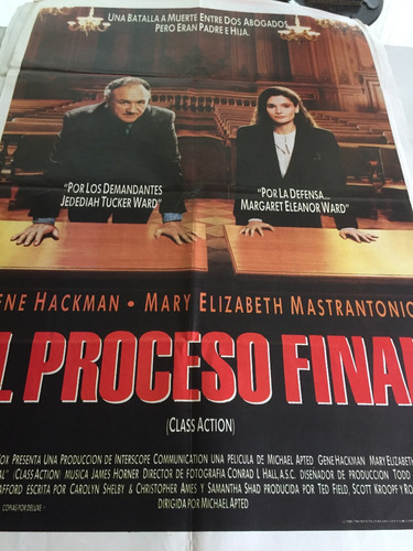 Poster El Proceso Final Gene Hackman  Original