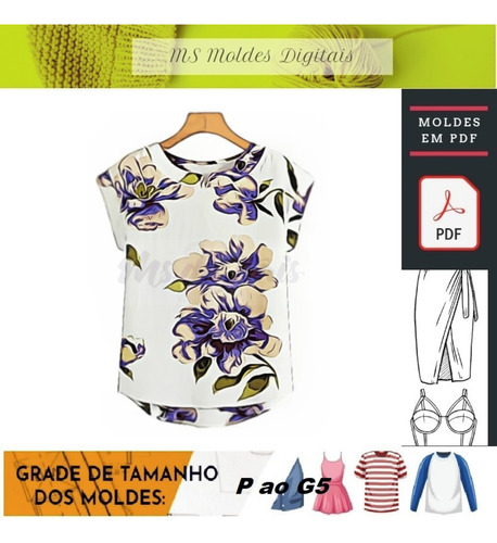 Molde De Blusa Feminina Linda #310