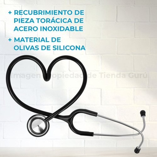 Imagen 5 de 6 de Estetoscopio Philco Medics Doble Acero Inoxidable Bk3006