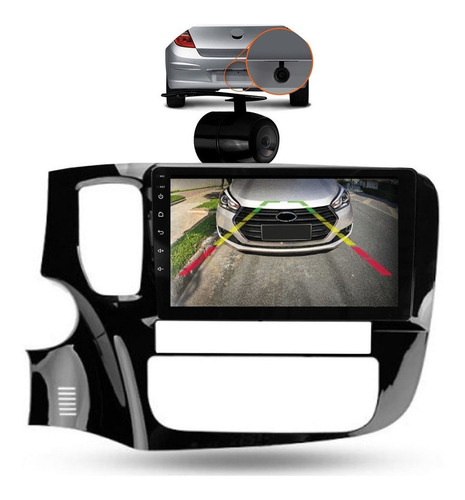 Kit Multimídia Aikon 9p Tv Android Espelha Ios Outlander V6