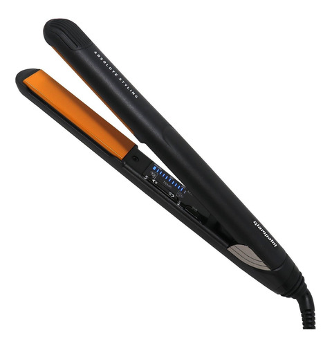 Plancha de cabello GlamPalm Vibrato 1" GP225 negra 100V/240V