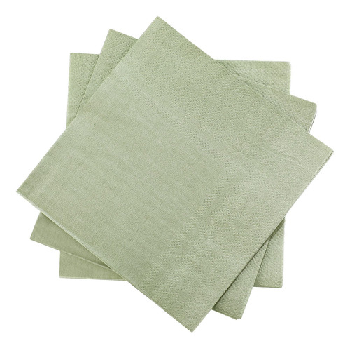 Spakon 100 Servilletas Desechables De 2 Capas Verde Salvia V