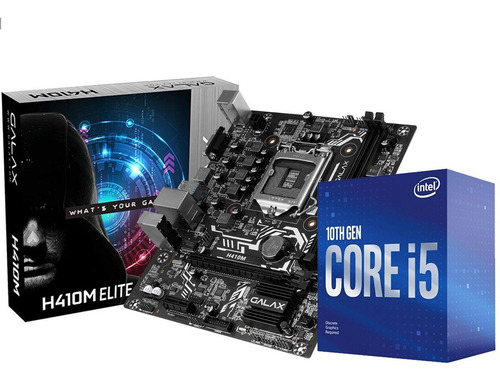 Kit Placa Mãe H410m Elite Galax + Core I5-10400f - S/ Vídeo