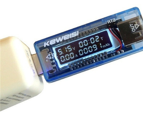 Keweisi 3v-9v 0-3a Usb Cargador Probador De Capacidad De Bat