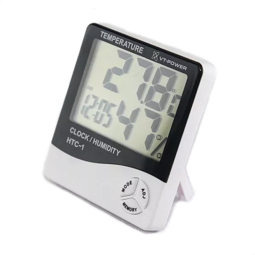 Medidor Temperatura Humedad Reloj Termohigrometro