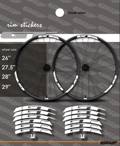 Calcomania Pegatina Stickers Bicicleta Rin Vinil Gt