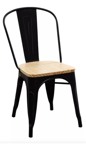 Sillas Dejaus Tolix Madera, Set De 2 Unidades