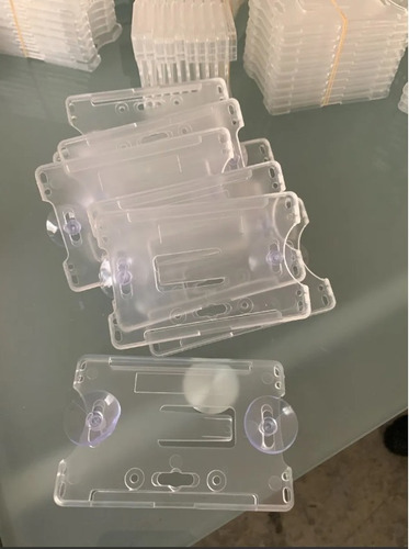 Imagen 1 de 4 de Porta Tarjetas Gafete Paq. 10 Para Carro Holder